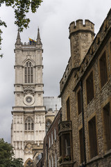 Fototapeta na wymiar Westminster abbey Turm 4