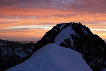 mountain sunset