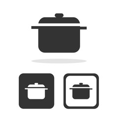 Pot icons set great for any use. Vector EPS10.