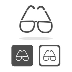 glasses icons set great for any use. Vector EPS10.