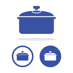 Pot icons set great for any use. Vector EPS10.