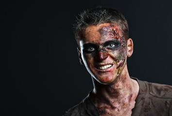 Fototapeta premium The zombie is monster