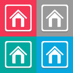Home icons set great for any use. Vector EPS10.