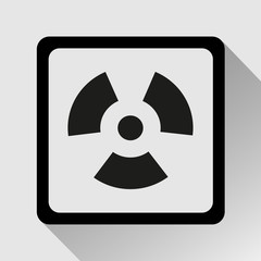 Fototapeta premium Radioactivity sign icon great for any use. Vector EPS10.