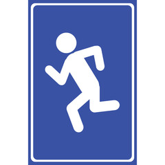 Run icon great for any use. Vector EPS10.
