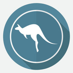 Kangaroo vector silhouettes