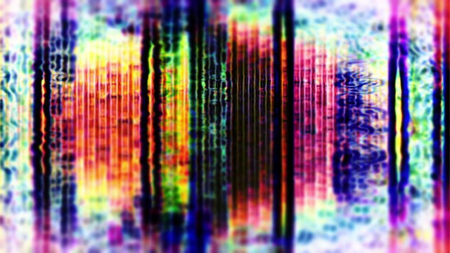 Video Background 2115: Abstract TV noise flickers and rolls (Video Loop).