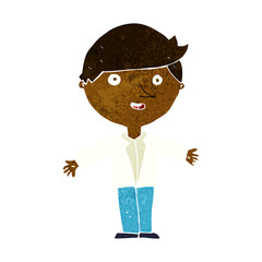 cartoon man in casual jacket