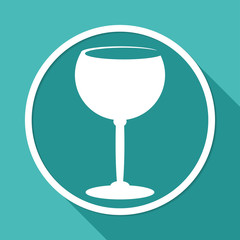 The wineglass icon. Goblet symbol