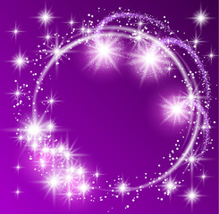 Glowing purple background 