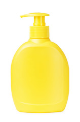 Yellow bottle liquid soap