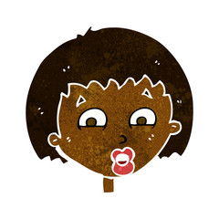 cartoon shocked expression