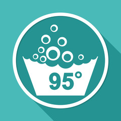 Naklejka premium Set of washing symbols icon