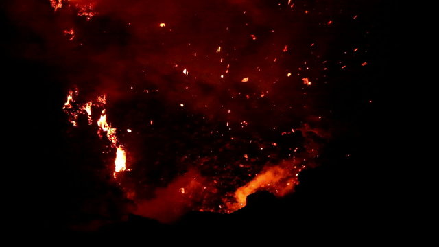 Volcano Yasur Eruption, Vanuatu