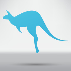 Kangaroo vector silhouettes