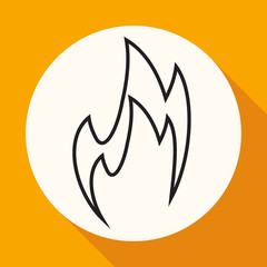 Obraz premium Fire icon