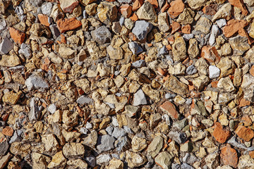 Background of chipped stones wall texture
