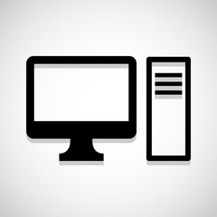 Computer icon great for any use. Vector EPS10.