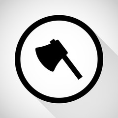 Axe icon great for any use. Vector EPS10.