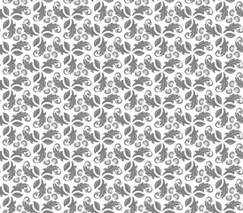 Floral Fine Seamless Vector Pattern