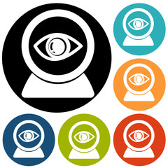 eye icon on a white background