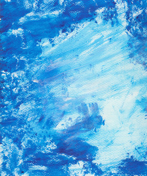 Textural grunge backdrop with blue paint