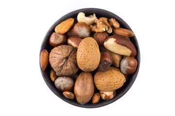 Nuts mix in bowl