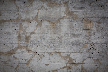 Grungy and smooth bare concrete wall for background