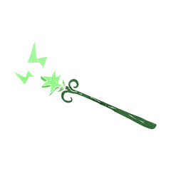 cartoon magic wand