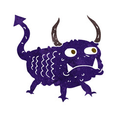 cartoon little demon