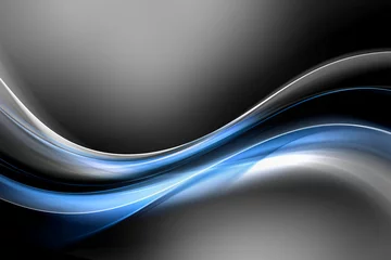 Crédence de cuisine en verre imprimé Vague abstraite Conception abstraite de fond gris bleu clair
