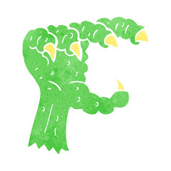 cartoon monster claw