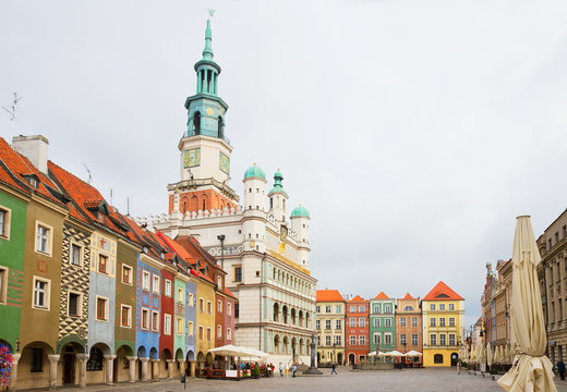 Old market square in Poznan,  Poland