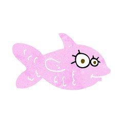 cartoon happy fish