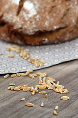 Laib Brot mit Getreidekörnern