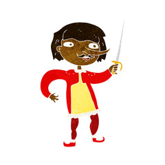 cartoon man with sword