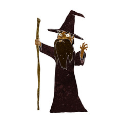 cartoon spooky wizard