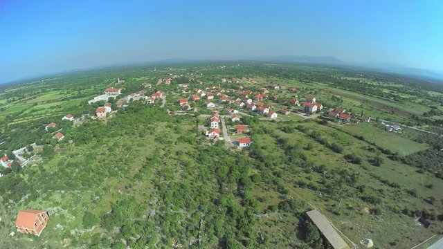 Dalmatian hinterland, aerial shot