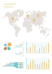 Set of infographic business elements