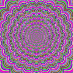 Colorful abstract hypnotic colorful tunnel