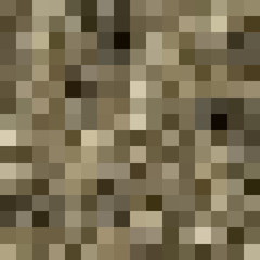 Seamless brown - grey (ground, rock, gravel) pixel pattern