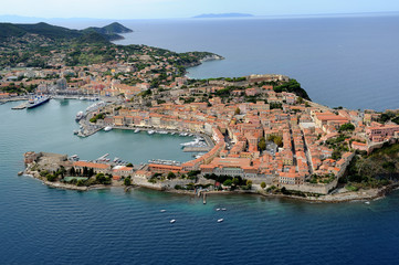 Obraz premium Portoferraio harbor- Elba island