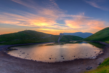 explosion of colors on the lake