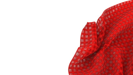 Red checked napkin