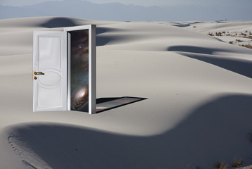 Eingang mit Cosmos in White Sand Desert © rolffimages