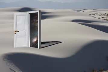 Eingang mit Cosmos in White Sand Desert © rolffimages
