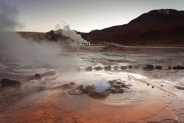 Tatio geysers, Atacama desert, Chile