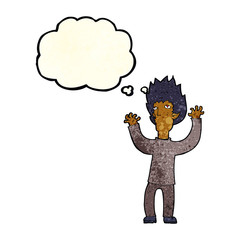 cartoon vampire with thought bubble