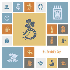Saint Patricks Day Icon Set