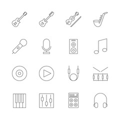 music icons set